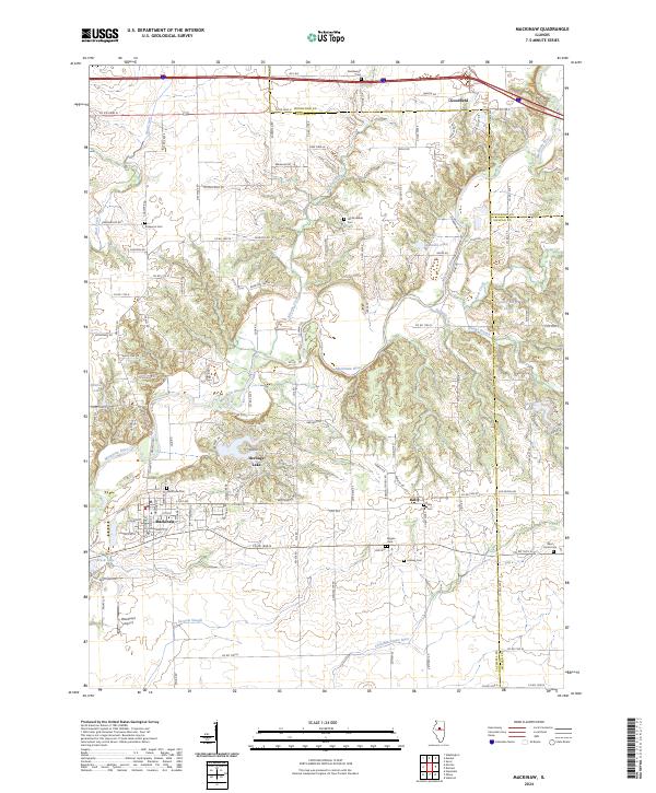USGS Topographic Map – Mackinaw