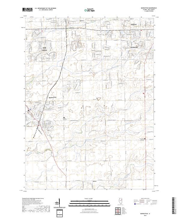 USGS Topographic Map – Manhattan