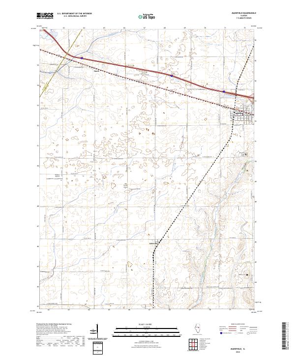 USGS Topographic Map – Mansfield