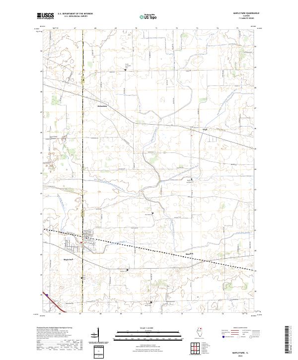 USGS Topographic Map – Maple Park