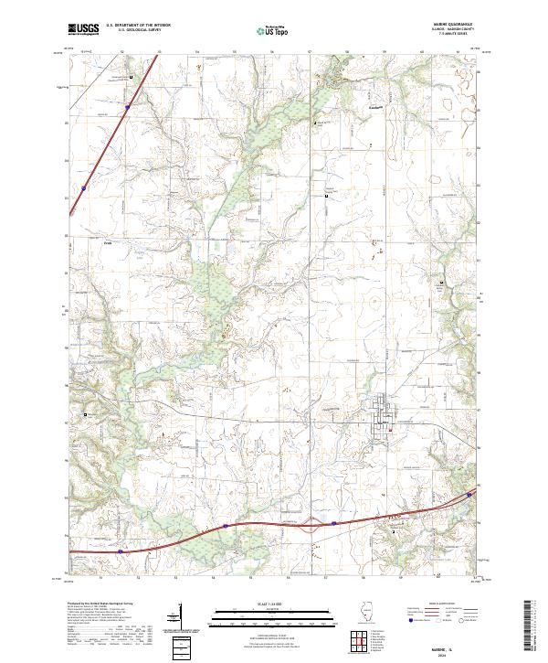 USGS Topographic Map – Marine