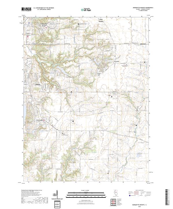 USGS Topographic Map – Marquette Heights