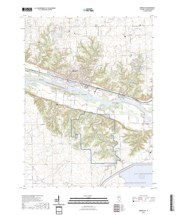 USGS Topographic Map – Marseilles