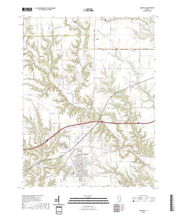 USGS Topographic Map – Marshall
