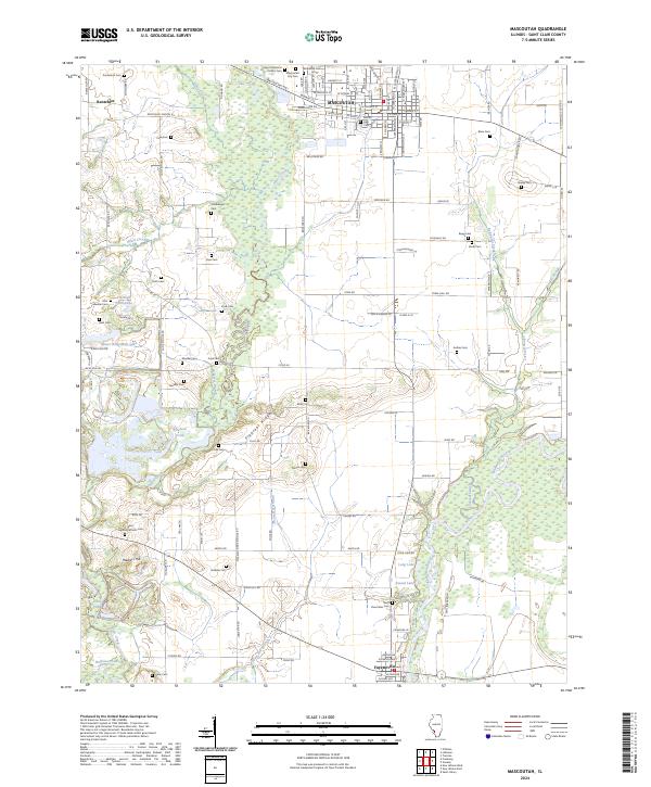 USGS Topographic Map – Mascoutah