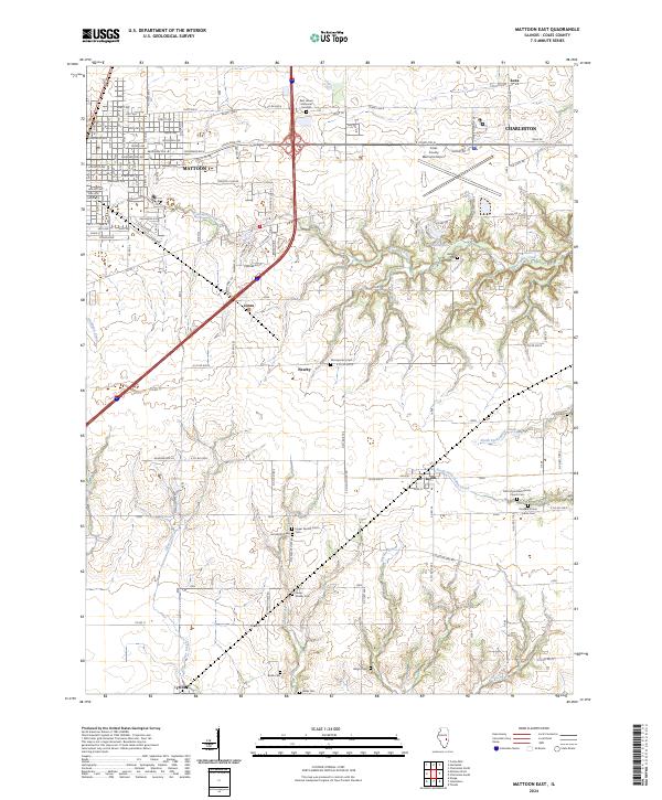 USGS Topographic Map – Mattoon East