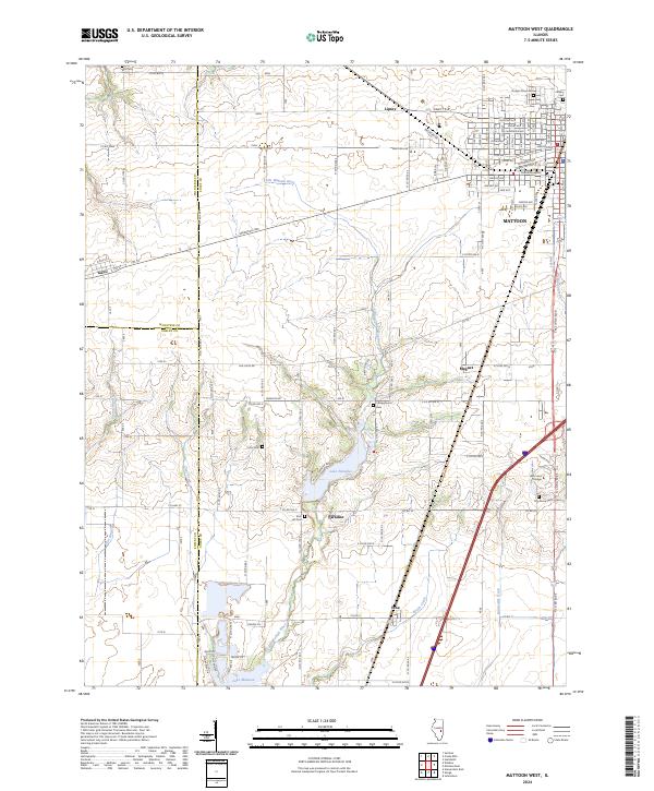 USGS Topographic Map – Mattoon West