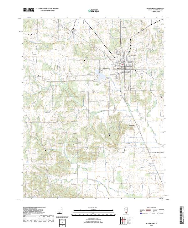 USGS Topographic Map – McLeansboro