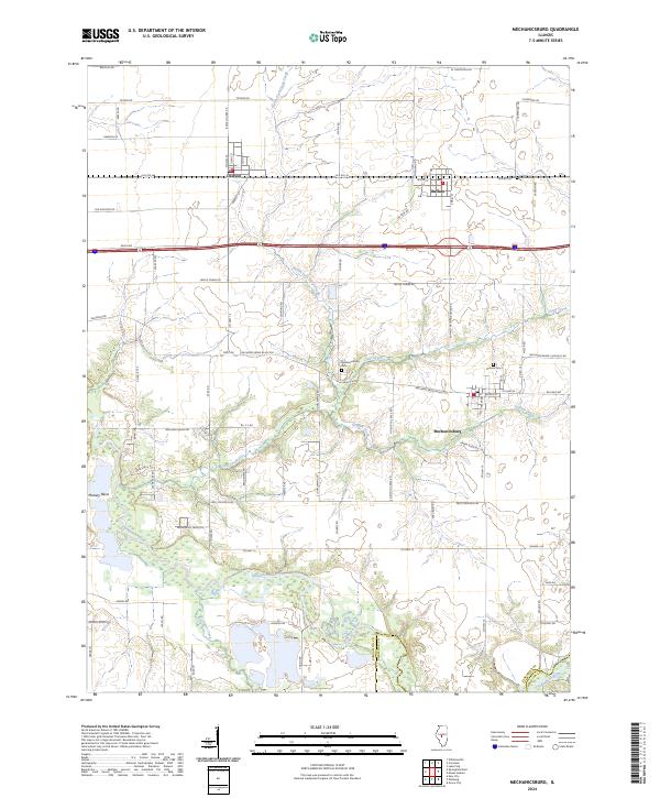 USGS Topographic Map – Mechanicsburg