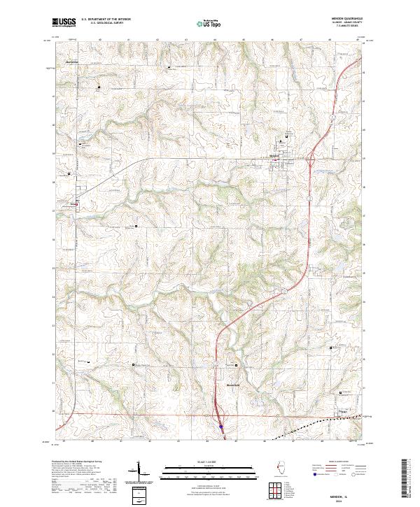 USGS Topographic Map – Mendon