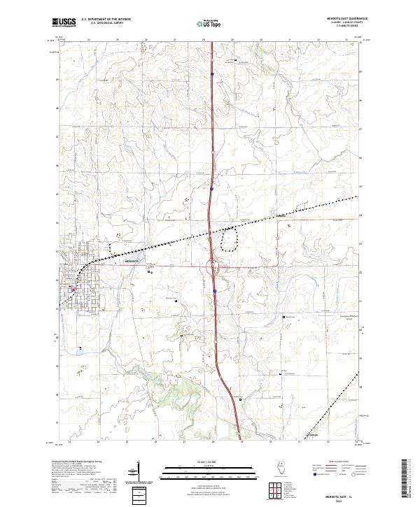 USGS Topographic Map – Mendota East
