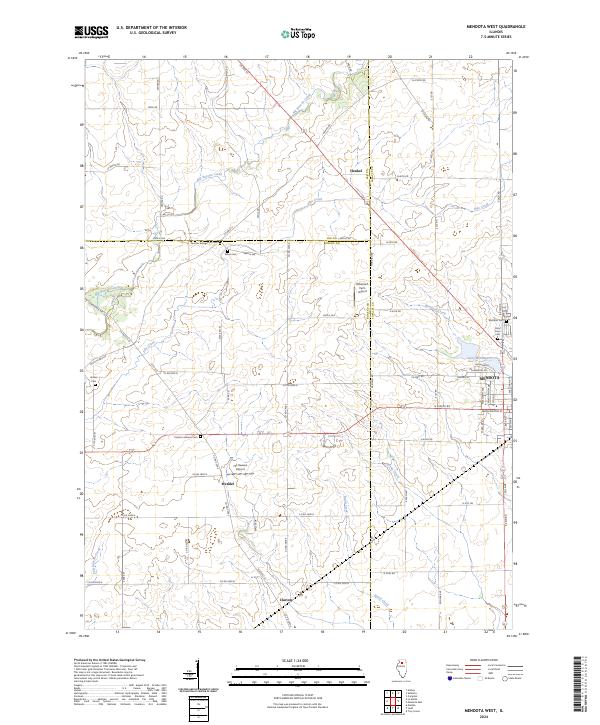 USGS Topographic Map – Mendota West
