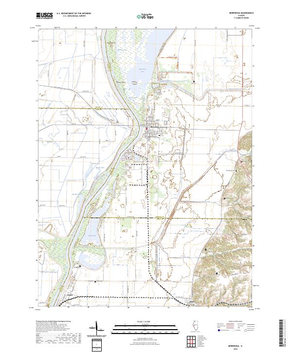 USGS Topographic Map – Meredosia