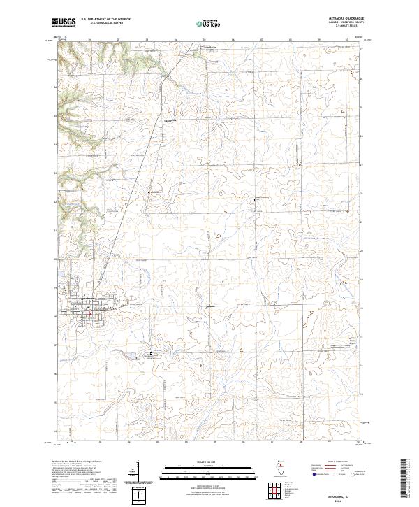 USGS Topographic Map – Metamora