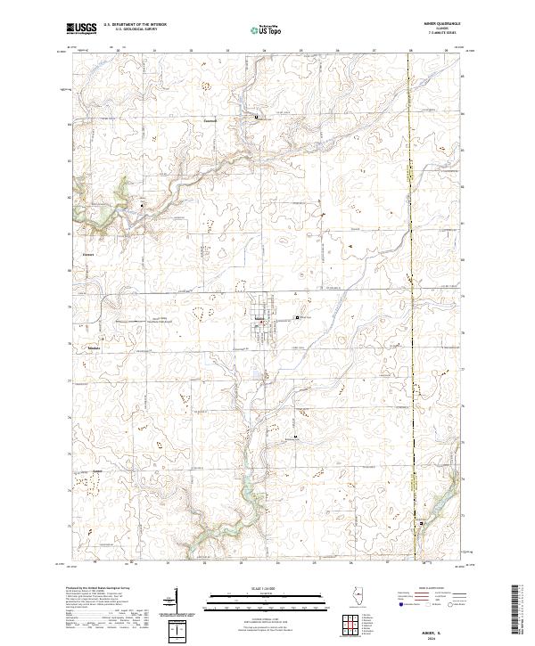 USGS Topographic Map – Minier