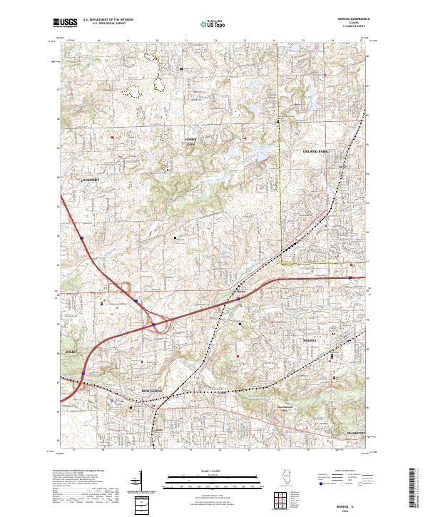 USGS Topographic Map – Mokena