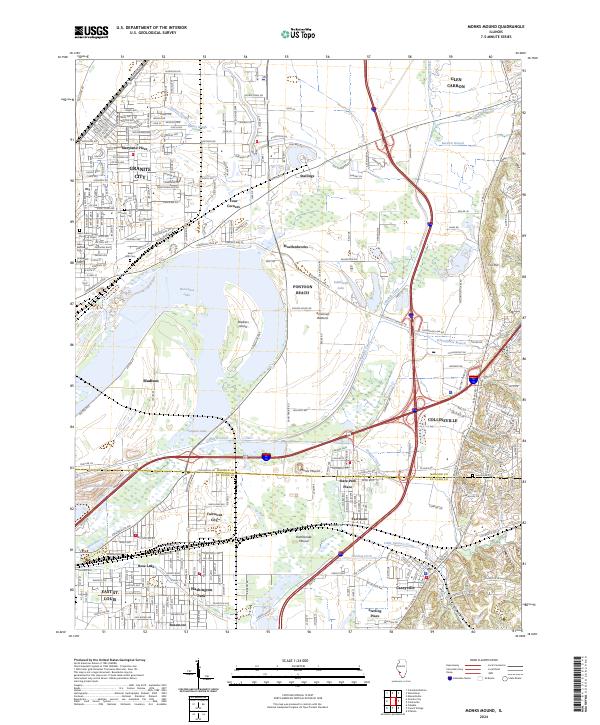 USGS Topographic Map – Monks Mound