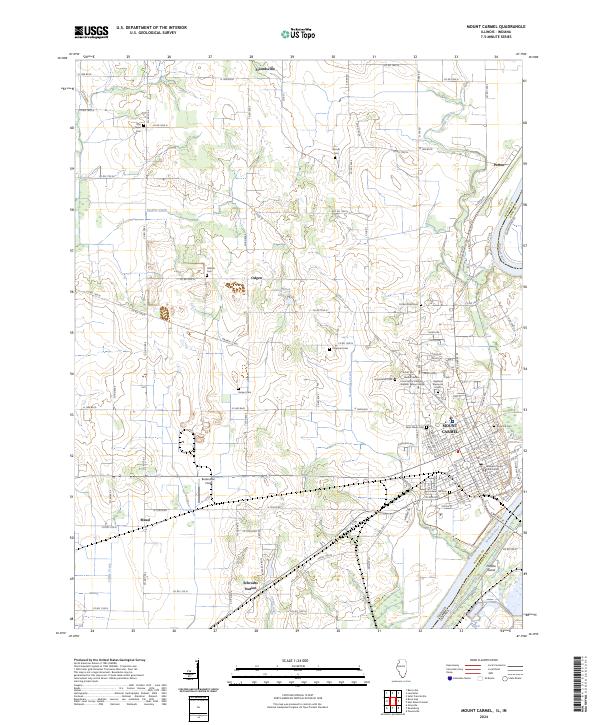 USGS Topographic Map – Mount Carmel