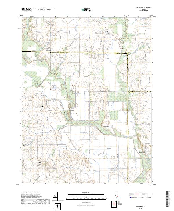USGS Topographic Map – Mount Erie