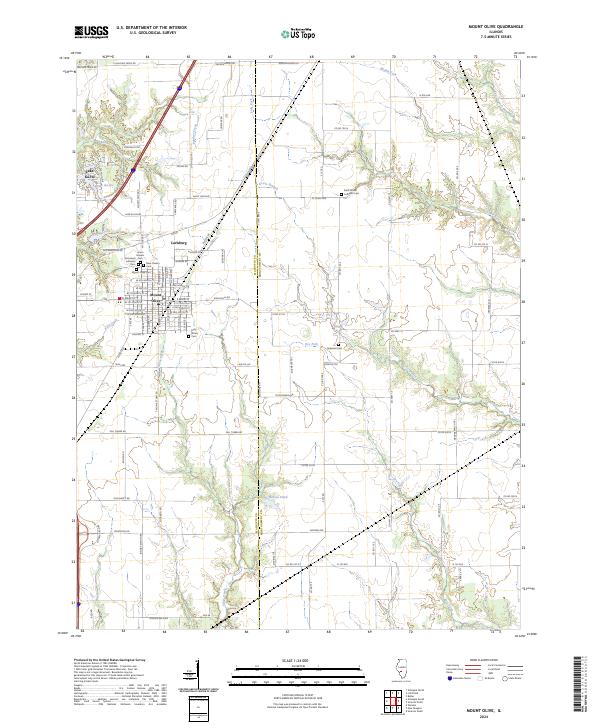USGS Topographic Map – Mount Olive