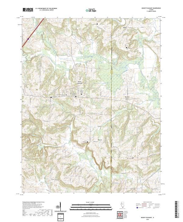 USGS Topographic Map – Mount Pleasant
