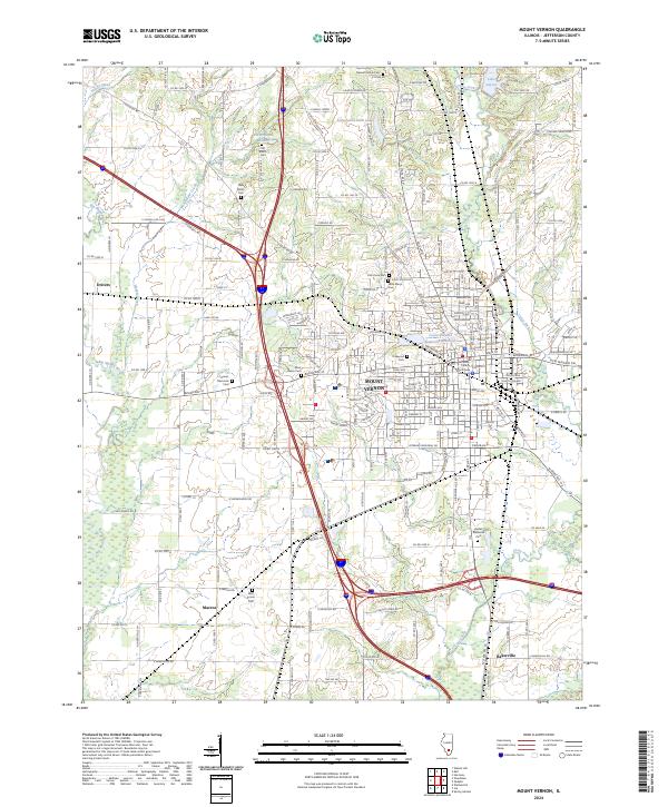 USGS Topographic Map – Mount Vernon