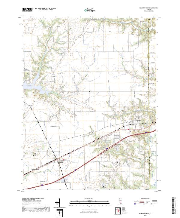 USGS Topographic Map – Mulberry Grove