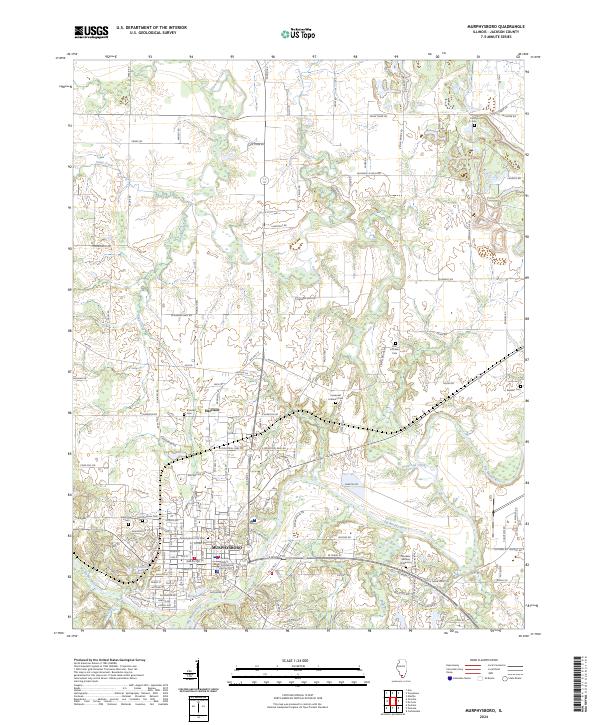 USGS Topographic Map – Murphysboro