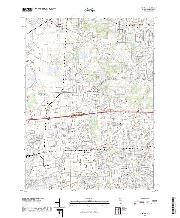 USGS Topographic Map – Naperville