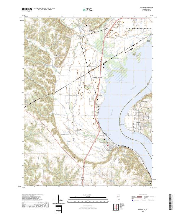 USGS Topographic Map – Nauvoo