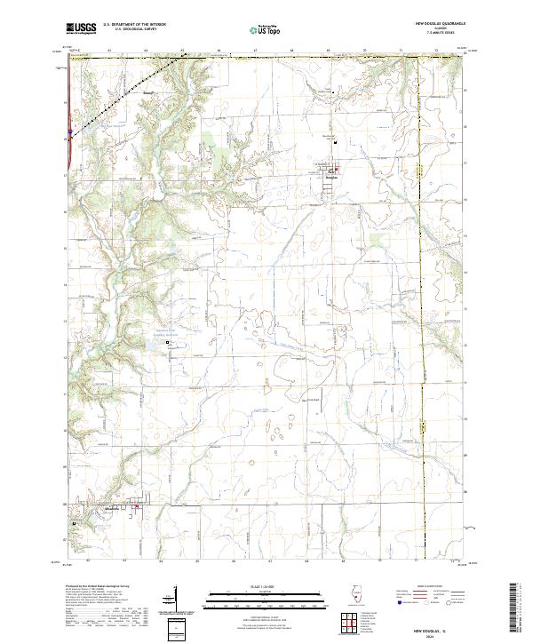 USGS Topographic Map – New Douglas