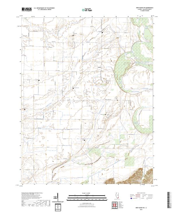 USGS Topographic Map – New Haven SW