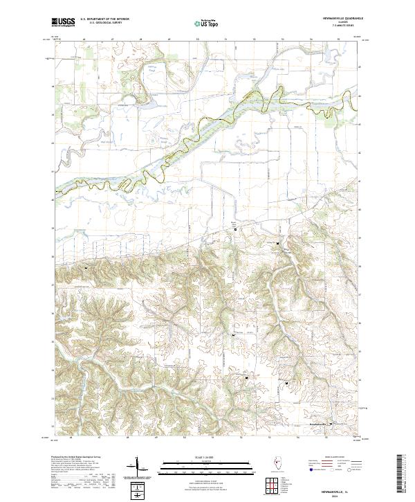 USGS Topographic Map – Newmansville