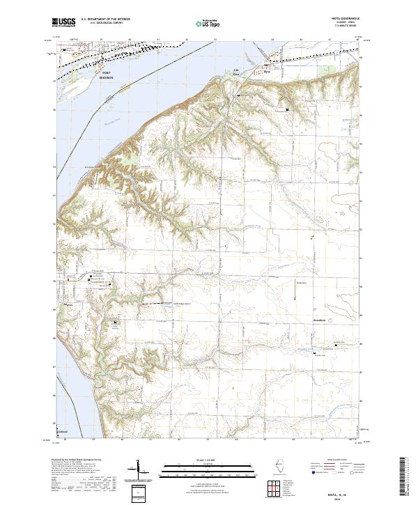 USGS Topographic Map – Niota