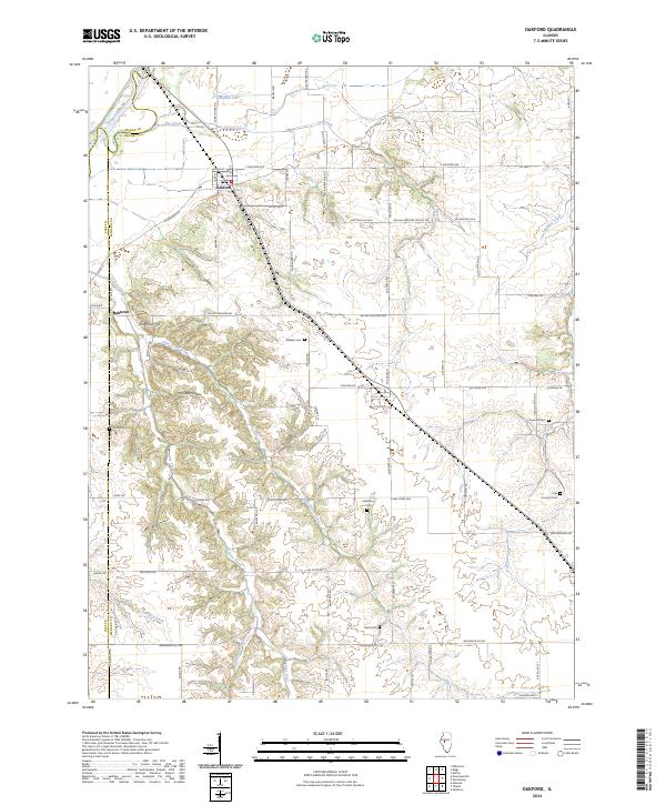 USGS Topographic Map – Oakford