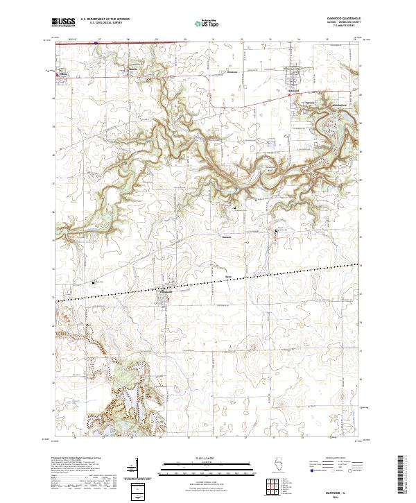 USGS Topographic Map – Oakwood