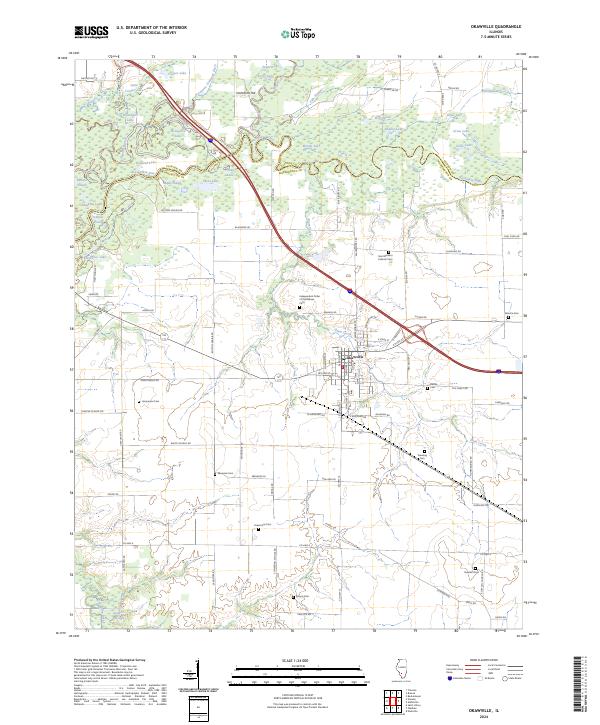 USGS Topographic Map – Okawville