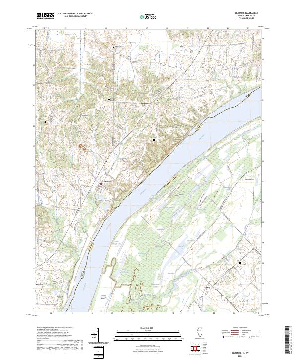 USGS Topographic Map – Olmsted