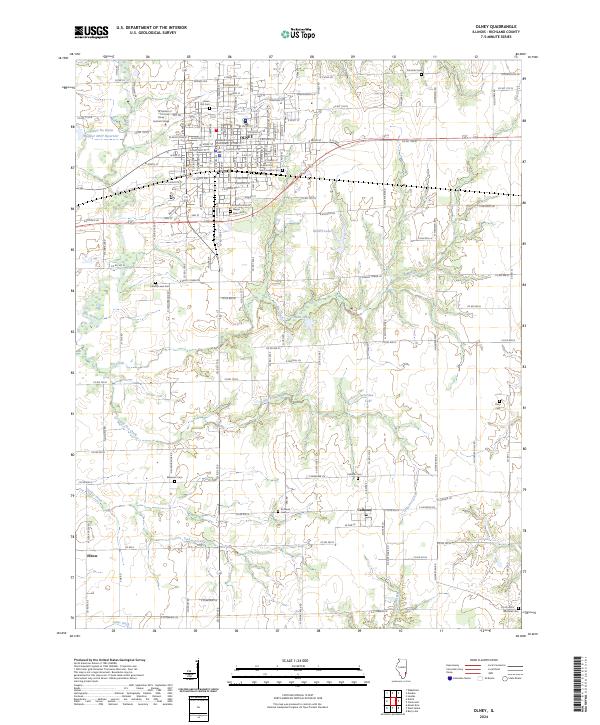 USGS Topographic Map – Olney