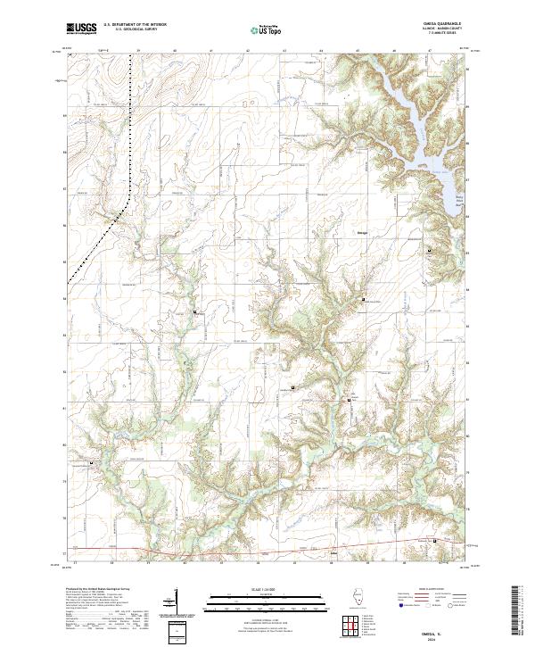USGS Topographic Map – Omega
