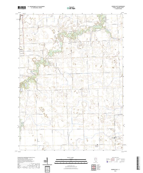 USGS Topographic Map – Onarga East