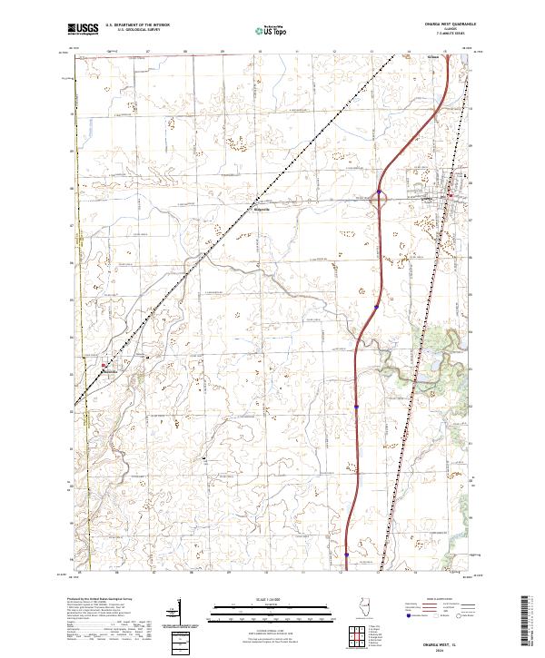 USGS Topographic Map – Onarga West