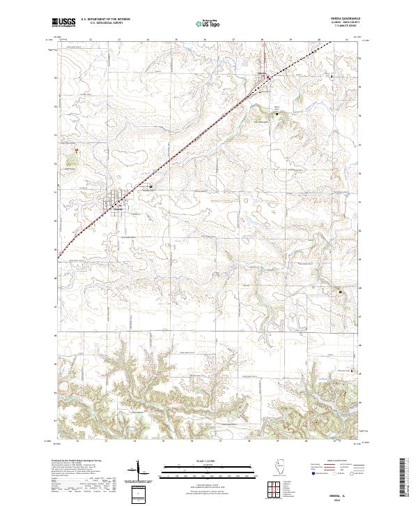 USGS Topographic Map – Oneida