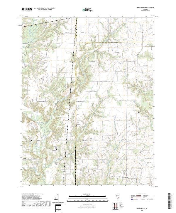 USGS Topographic Map – Orchardville