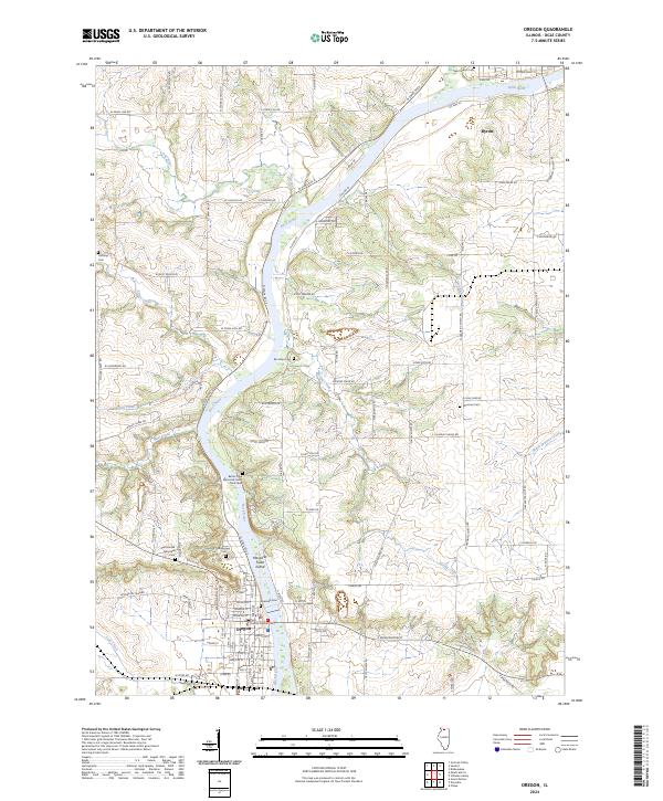 USGS Topographic Map – Oregon
