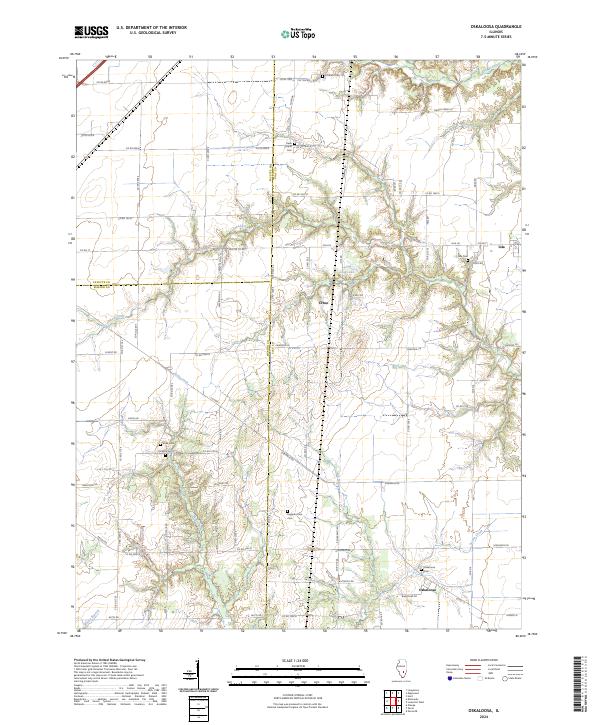 USGS Topographic Map – Oskaloosa
