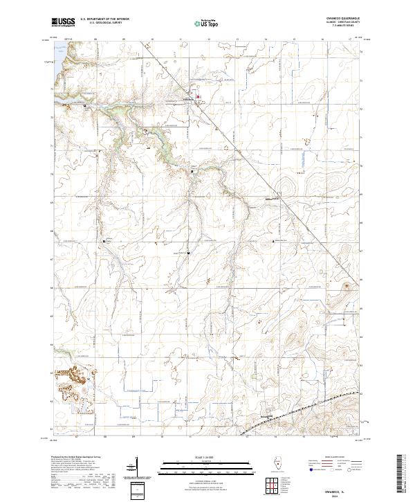 USGS Topographic Map – Owaneco