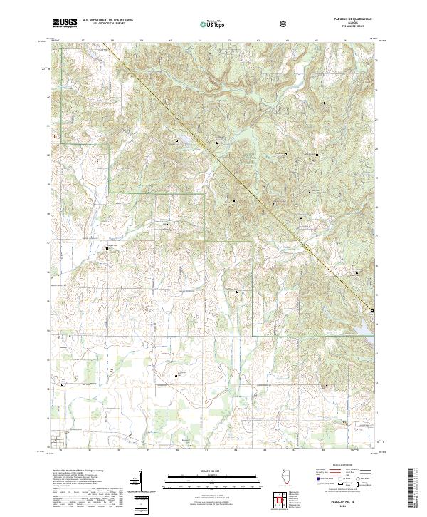 USGS Topographic Map – Paducah NE
