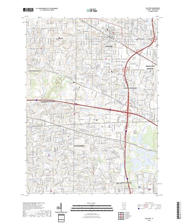 USGS Topographic Map – Palatine