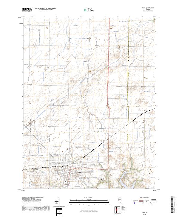 USGS Topographic Map – Pana